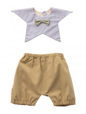 スタイ（よだれかけ）|La Stella（ラ ステラ）スタイ&ボトム2点セット|ベージュ