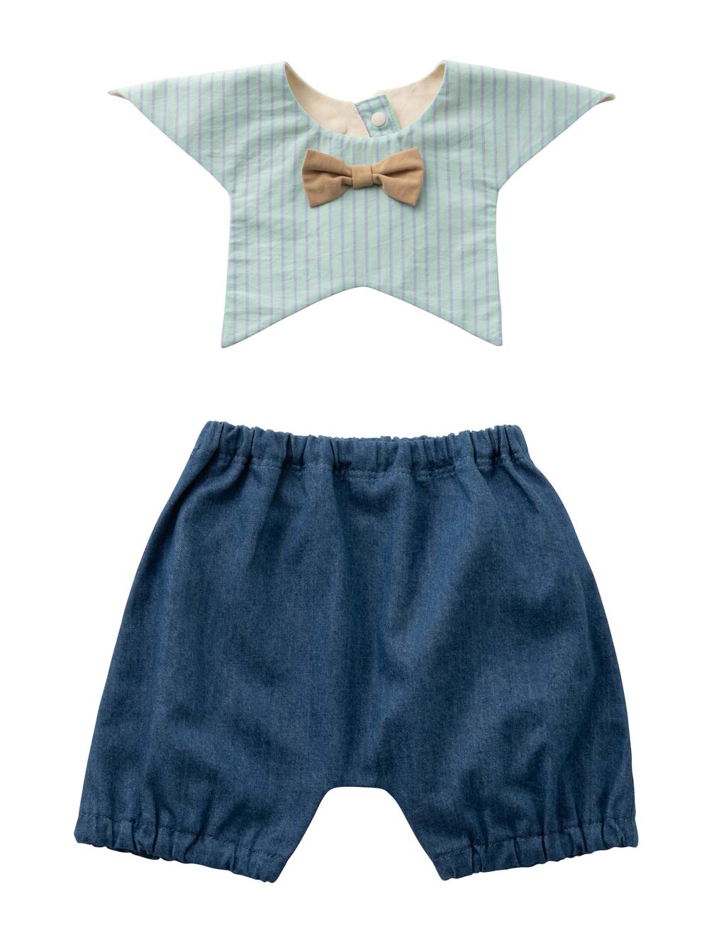 スタイ（よだれかけ）|La Stella（ラ ステラ）スタイ&ボトム2点セット|ネイビー