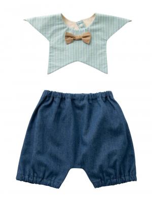 スタイ（よだれかけ）|La Stella（ラ ステラ）スタイ&ボトム2点セット|ネイビー