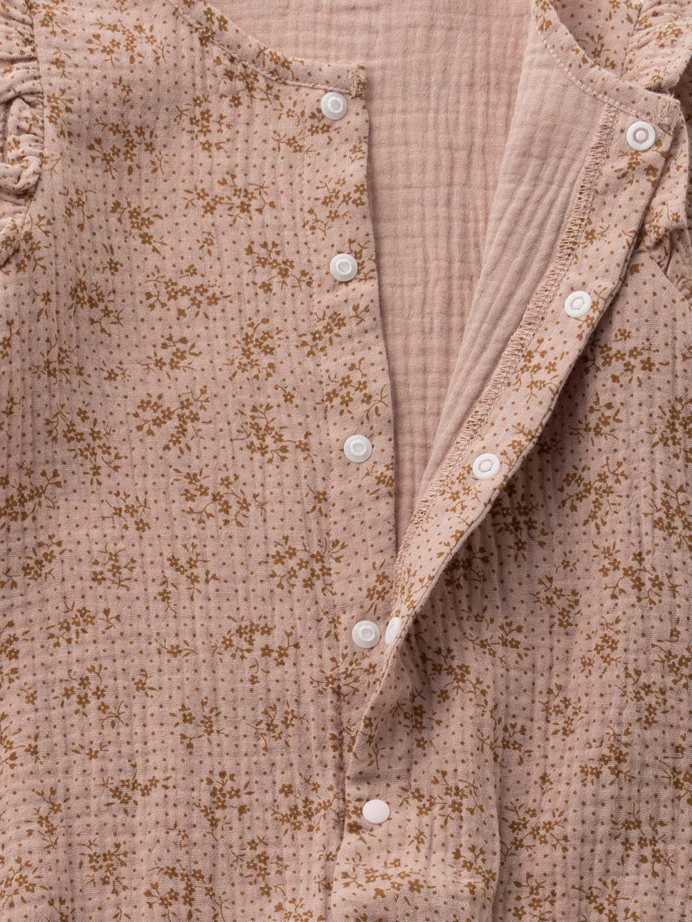 ロンパース・カバーオール|MAKE YOUR DAY（メイクユアデイ）Wガーゼ花柄ロンパース