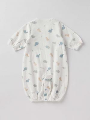 ツーウェイオール(2WAYオール)|moc mof(モクモフ)やわらか接結恐竜プリント2WAYオール