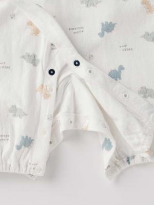 ツーウェイオール(2WAYオール)|moc mof(モクモフ)やわらか接結恐竜プリント2WAYオール