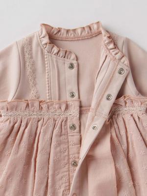 セレモニードレス|春 夏 秋 冬 moc mof（モクモフ）コットンフラワー刺繍セレモニードレス