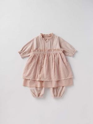 セレモニードレス|春 夏 秋 冬 moc mof（モクモフ）コットンフラワー刺繍セレモニードレス