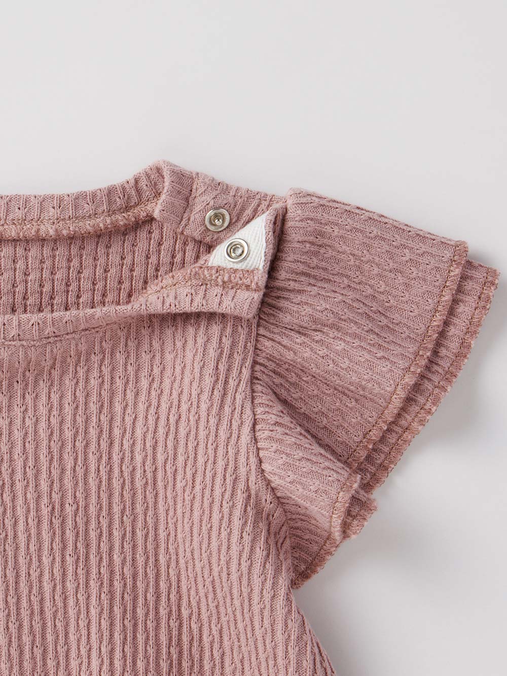 ロンパース・カバーオール|Ampersand（アンパサンド）フリル袖ボディスーツ