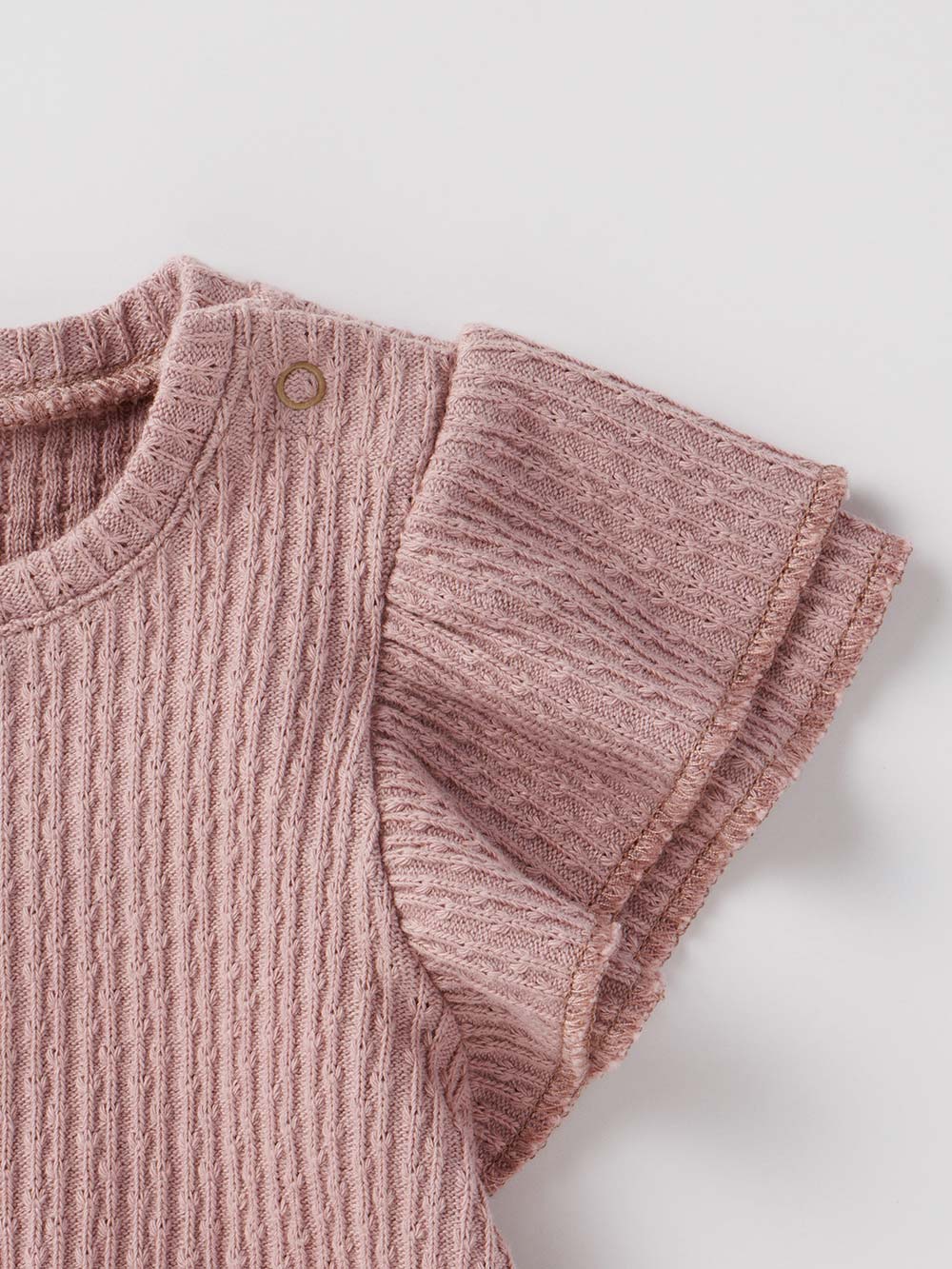 ロンパース・カバーオール|Ampersand（アンパサンド）フリル袖ボディスーツ