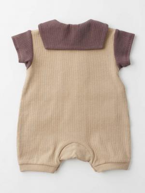 ロンパース・カバーオール|Ampersand（アンパサンド）バイカラーセーラー衿ロンパース