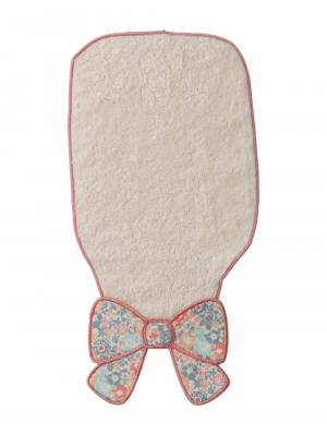 ベビー 小物|【日本製】リバティー小花柄リボンモチーフ汗取りタオル|ピンク