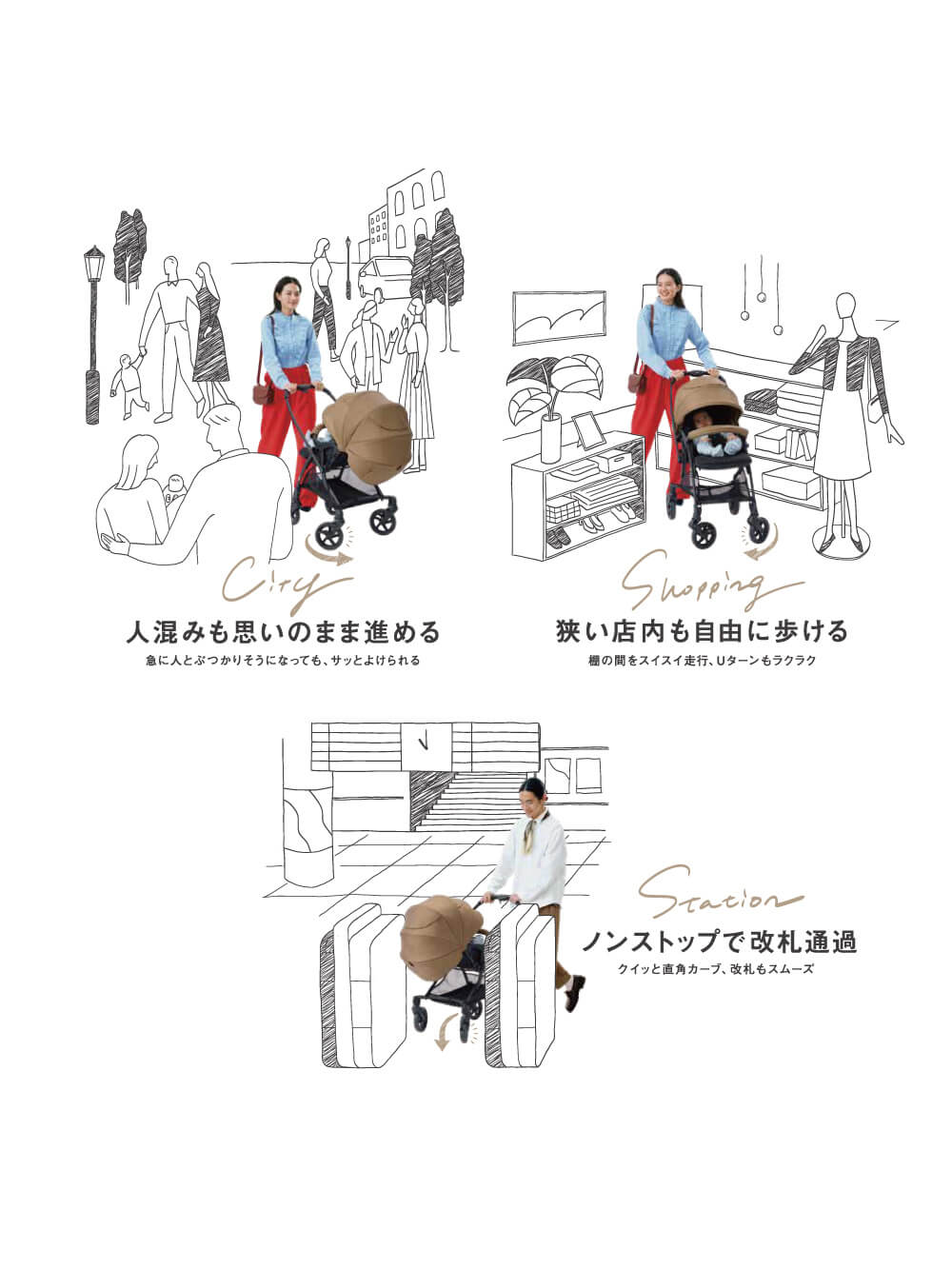 ベビーカー|ピジョン ランフィRB3