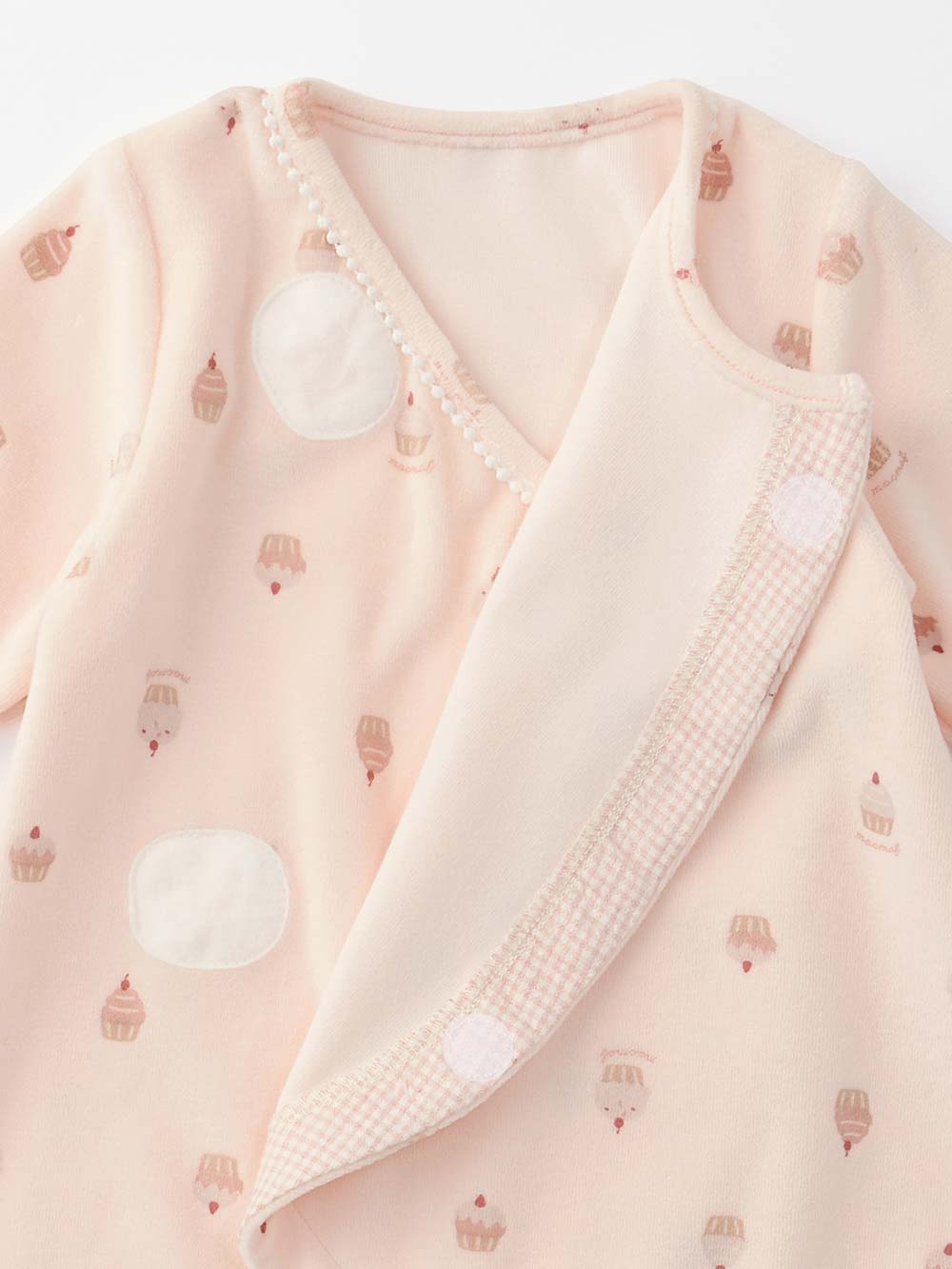 ロンパース・カバーオール|moc mof（モクモフ）ケーキ柄あったかロンパース