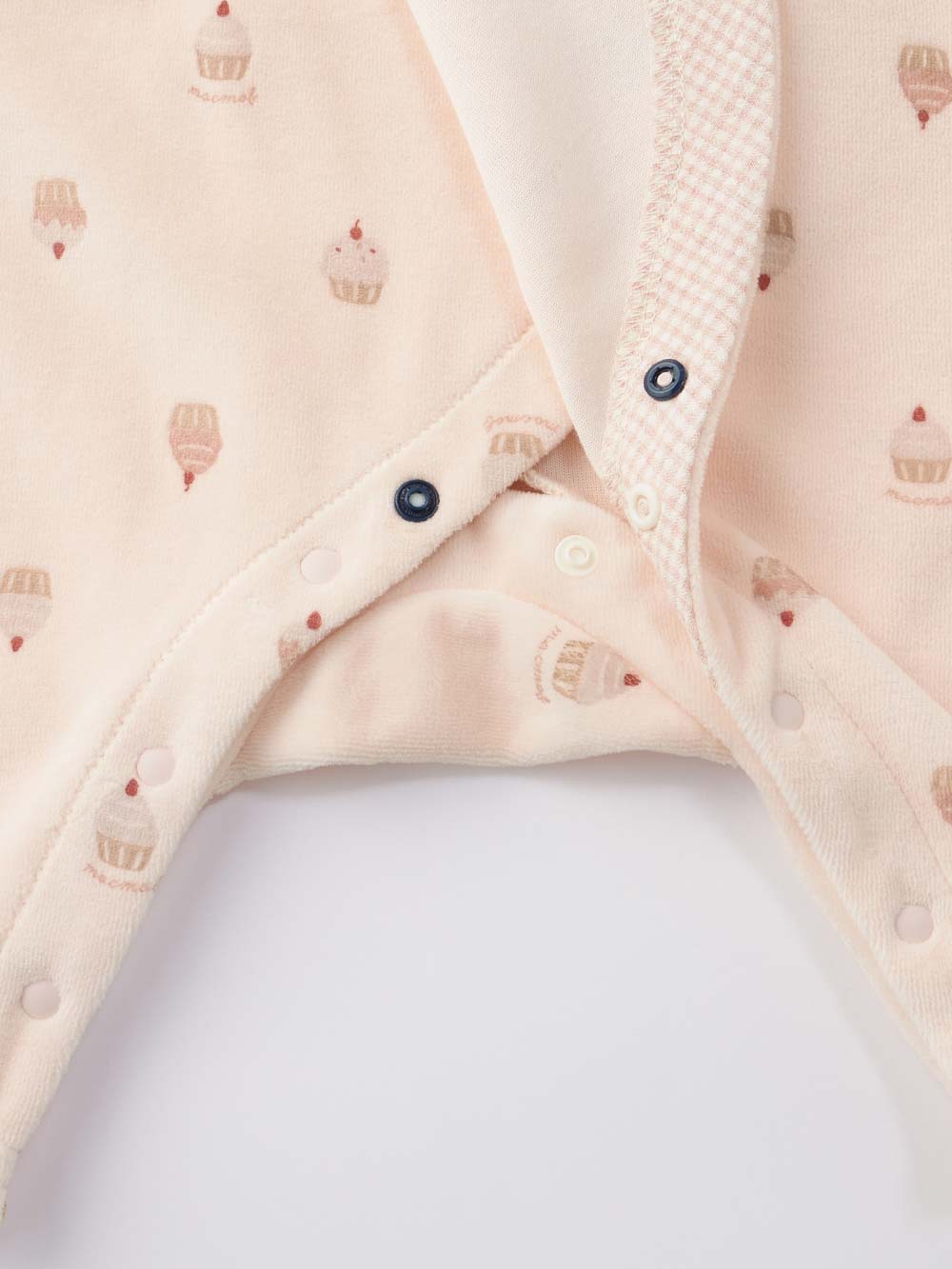 ロンパース・カバーオール|moc mof（モクモフ）ケーキ柄あったかロンパース