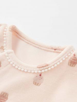 ロンパース・カバーオール|moc mof（モクモフ）ケーキ柄あったかロンパース