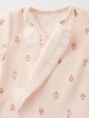 ロンパース・カバーオール|moc mof（モクモフ）ケーキ柄あったかロンパース