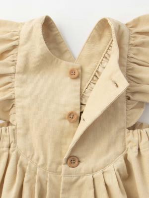 ロンパース・カバーオール|Ampersand(アンパサンド)シャツコールフリルロンパース