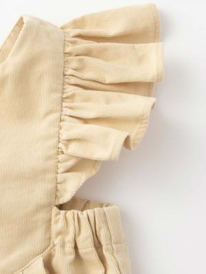 ロンパース・カバーオール|Ampersand(アンパサンド)シャツコールフリルロンパース