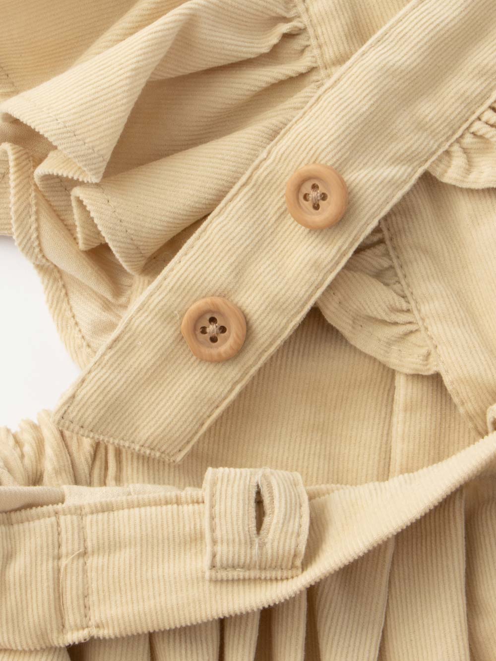 ロンパース・カバーオール|Ampersand(アンパサンド)シャツコールフリルロンパース