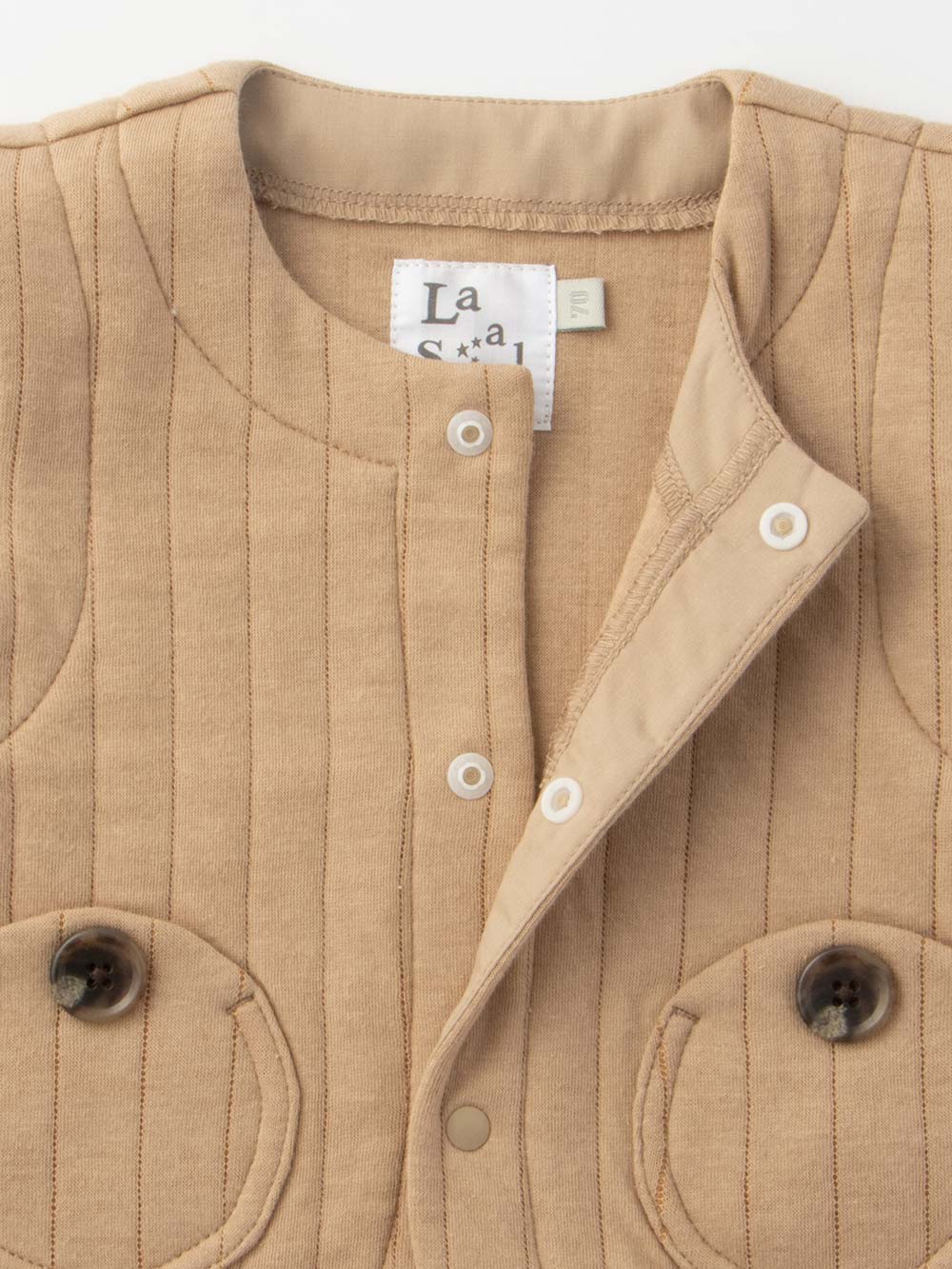 ベビー アウター|La Stella（ラ ステラ）ニットキルトベビーベスト