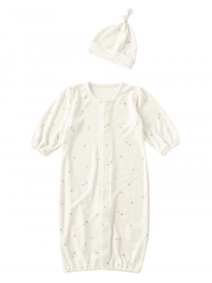 ツーウェイオール（2WAYオール）|【親子コーデ可】スムース２wayオール&帽子セット|星