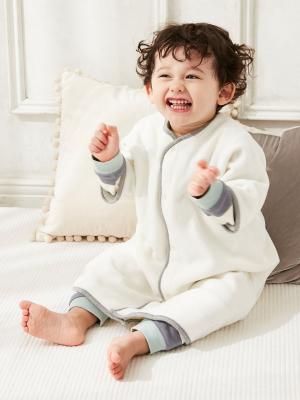 ベビーパジャマ・スリーパー|【ANGELIEBEオリジナル】着たまま寝られる2WAYフリース スリーパー|オフホワイト