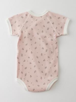 コンビ肌着・新生児/ベビー肌着|【Ampersand】 ベビー半袖ワッフルボディ