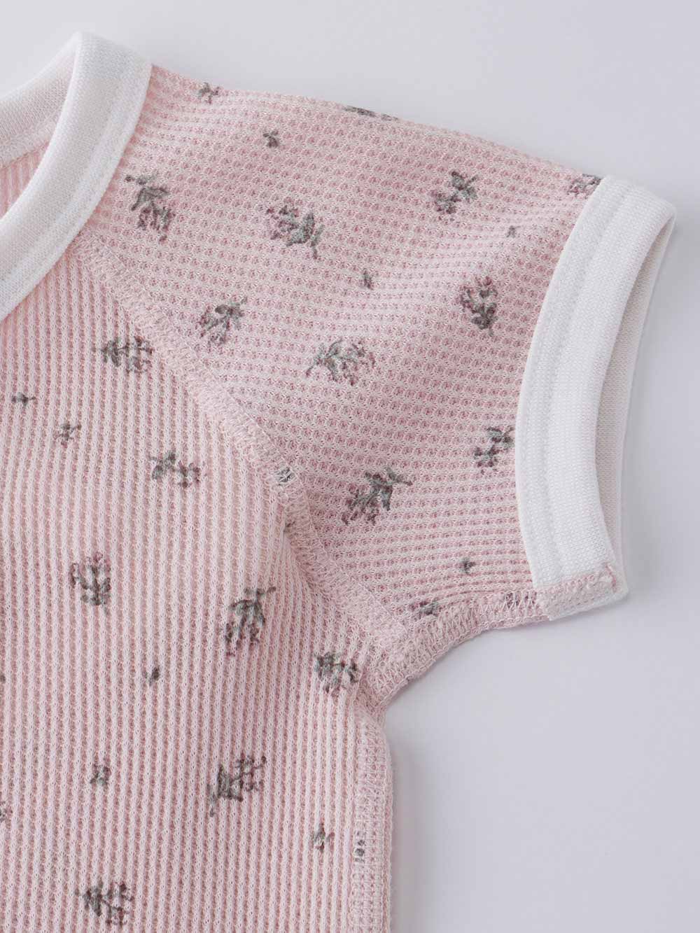 コンビ肌着・新生児/ベビー肌着|【Ampersand】 ベビー半袖ワッフルボディ