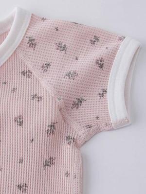 コンビ肌着・新生児/ベビー肌着|【Ampersand】 ベビー半袖ワッフルボディ