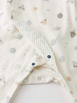 ロンパース・カバーオール|【mocmof】宇宙柄かんたんロンパース