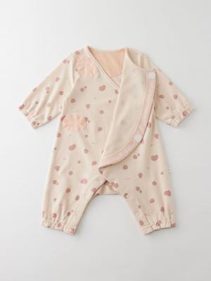 ロンパース・カバーオール|【mocmof】フルーツ柄かんたんロンパース