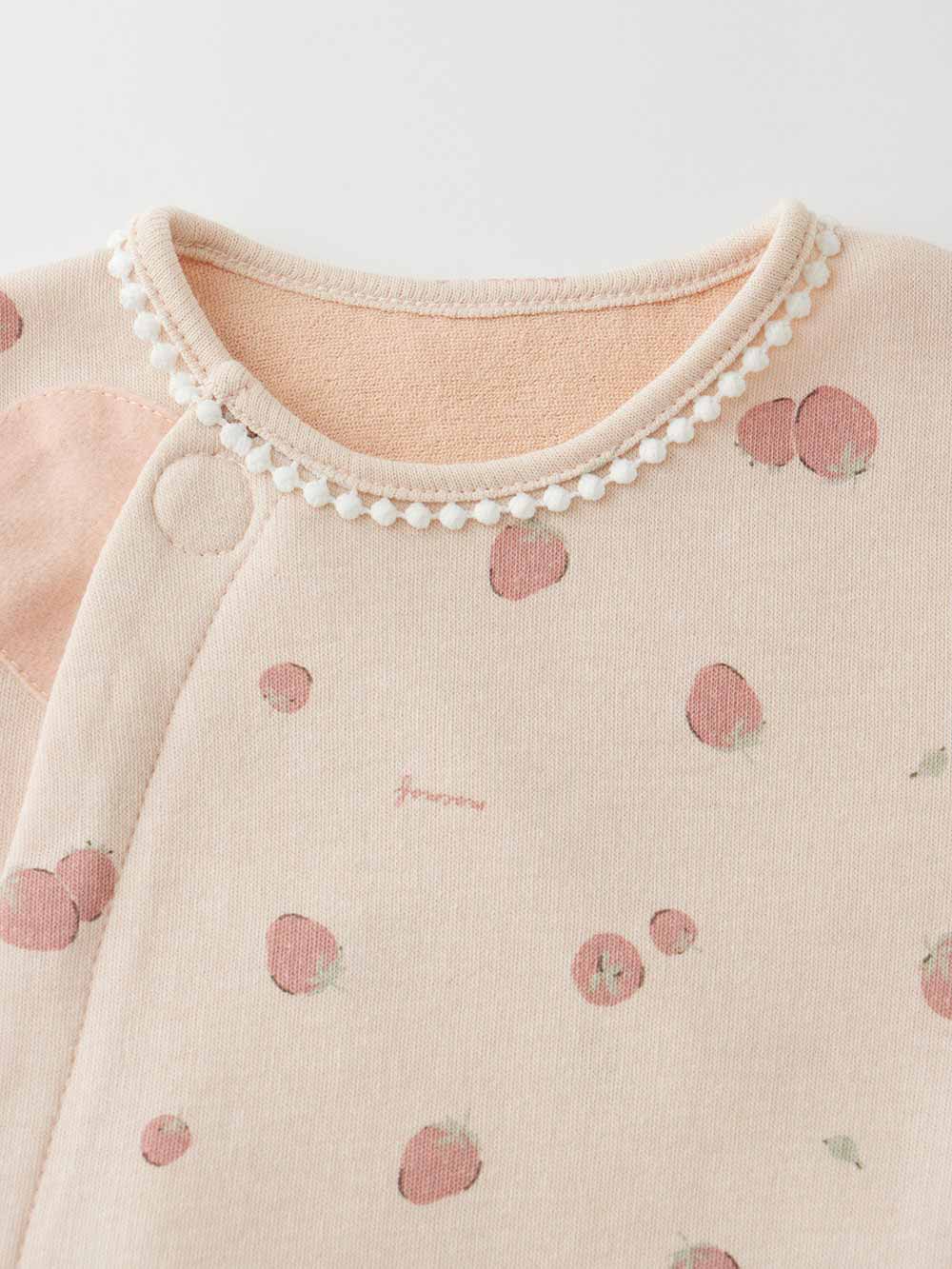 ロンパース・カバーオール|【mocmof】フルーツ柄かんたんロンパース