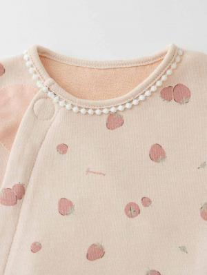 ロンパース・カバーオール|【mocmof】フルーツ柄かんたんロンパース