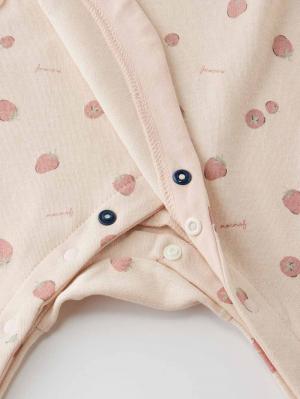 ロンパース・カバーオール|【mocmof】フルーツ柄かんたんロンパース