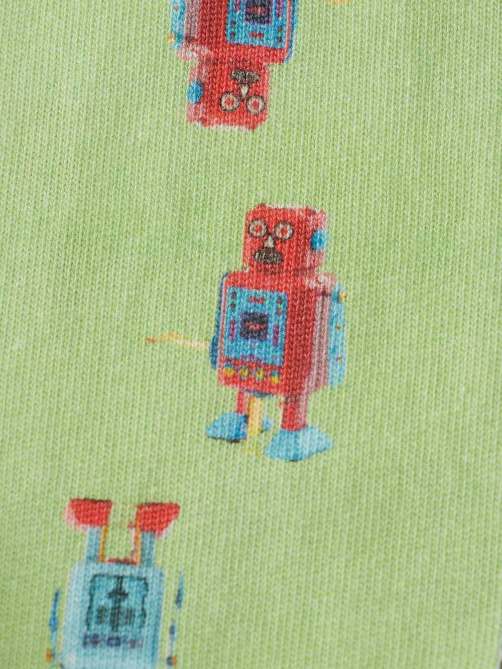 ツーウェイオール（2WAYオール）|【La Stella】ガーゼ天竺総柄2wayオール|ライトグリーン