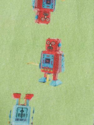 ツーウェイオール（2WAYオール）|【La Stella】ガーゼ天竺総柄2wayオール|ライトグリーン