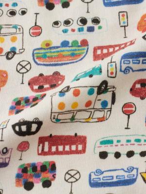 ツーウェイオール（2WAYオール）|【La Stella】ガーゼ天竺総柄2wayオール|アイボリー