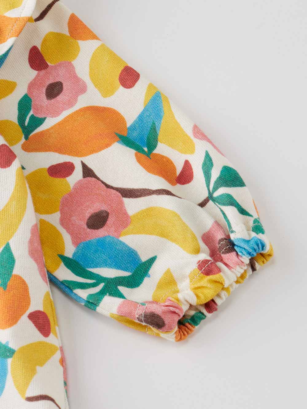 ツーウェイオール（2WAYオール）|【La Stella】ガーゼ天竺総柄フリル2wayオール