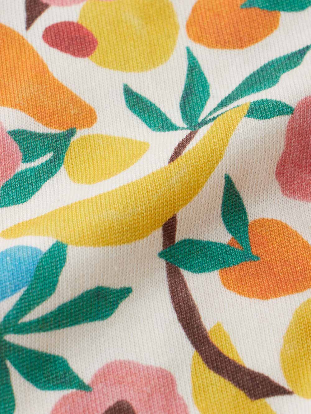 ツーウェイオール（2WAYオール）|【La Stella】ガーゼ天竺総柄フリル2wayオール