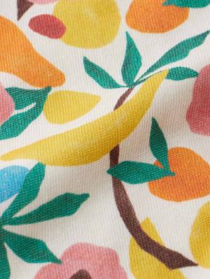 ツーウェイオール（2WAYオール）|【La Stella】ガーゼ天竺総柄フリル2wayオール