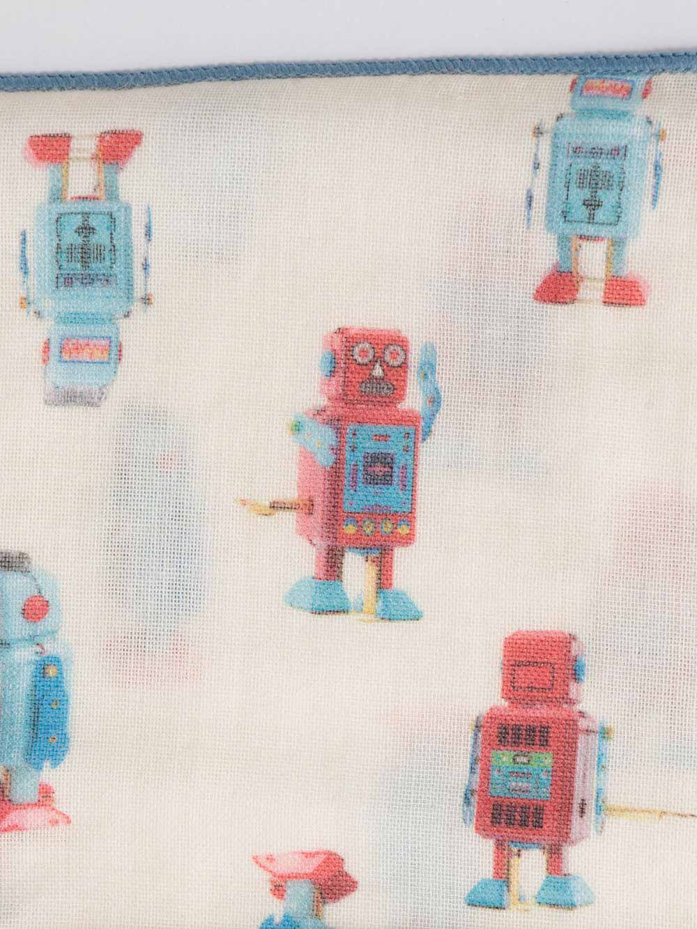 ベビー 小物|【La Stella】セーラー汗取りガーゼ|ロボット柄