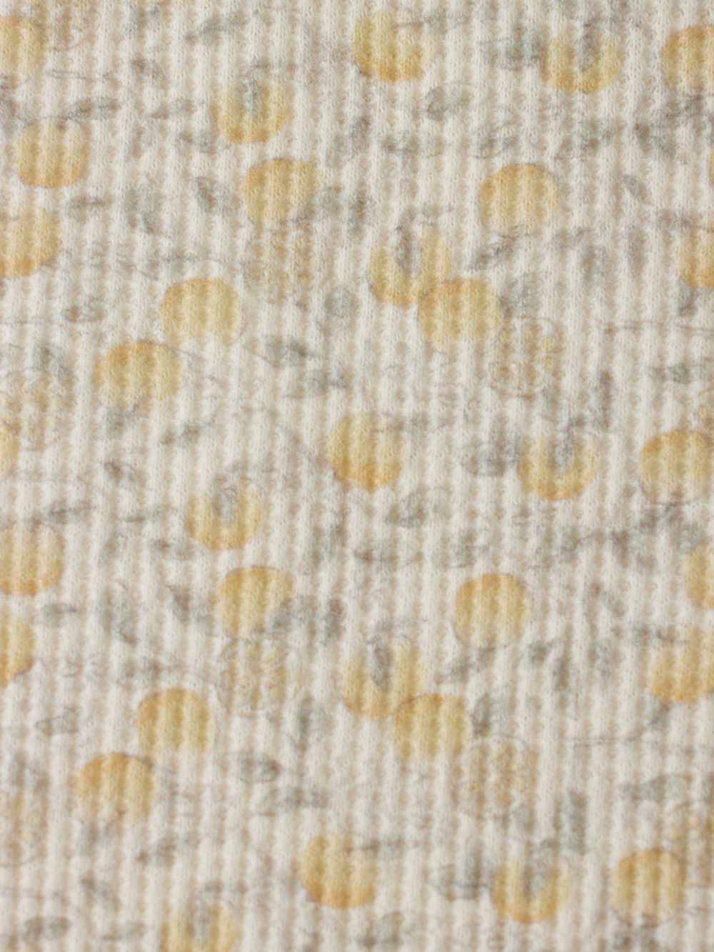 ロンパース・カバーオール|【Ampersand】総柄袖フリルボディオール|イエロー