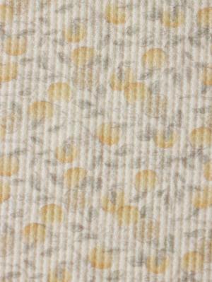 ロンパース・カバーオール|【Ampersand】総柄袖フリルボディオール|イエロー