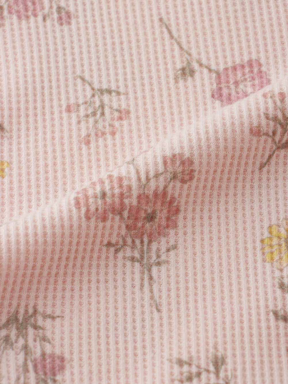 ロンパース・カバーオール|【Ampersand】総柄袖フリルボディオール