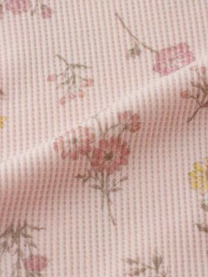 ロンパース・カバーオール|【Ampersand】総柄袖フリルボディオール