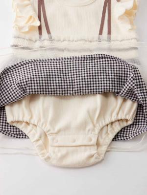 ロンパース・カバーオール|【SERAPH】ウエストシャーリングチュールロンパース