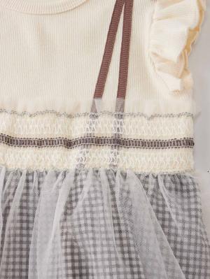 ロンパース・カバーオール|【SERAPH】ウエストシャーリングチュールロンパース