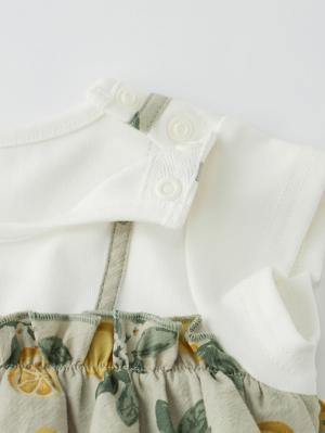 ロンパース・カバーオール|【mocmof】リゾートフリルロンパース