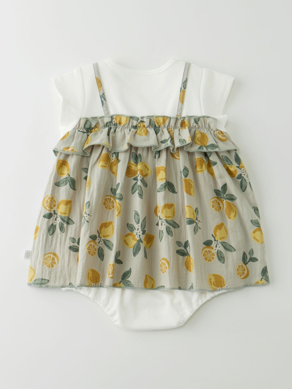 ロンパース・カバーオール|【mocmof】リゾートフリルロンパース