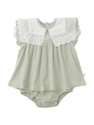 ロンパース・カバーオール|【mocmof】フォーマルセーラーロンパース|ライトグリーン