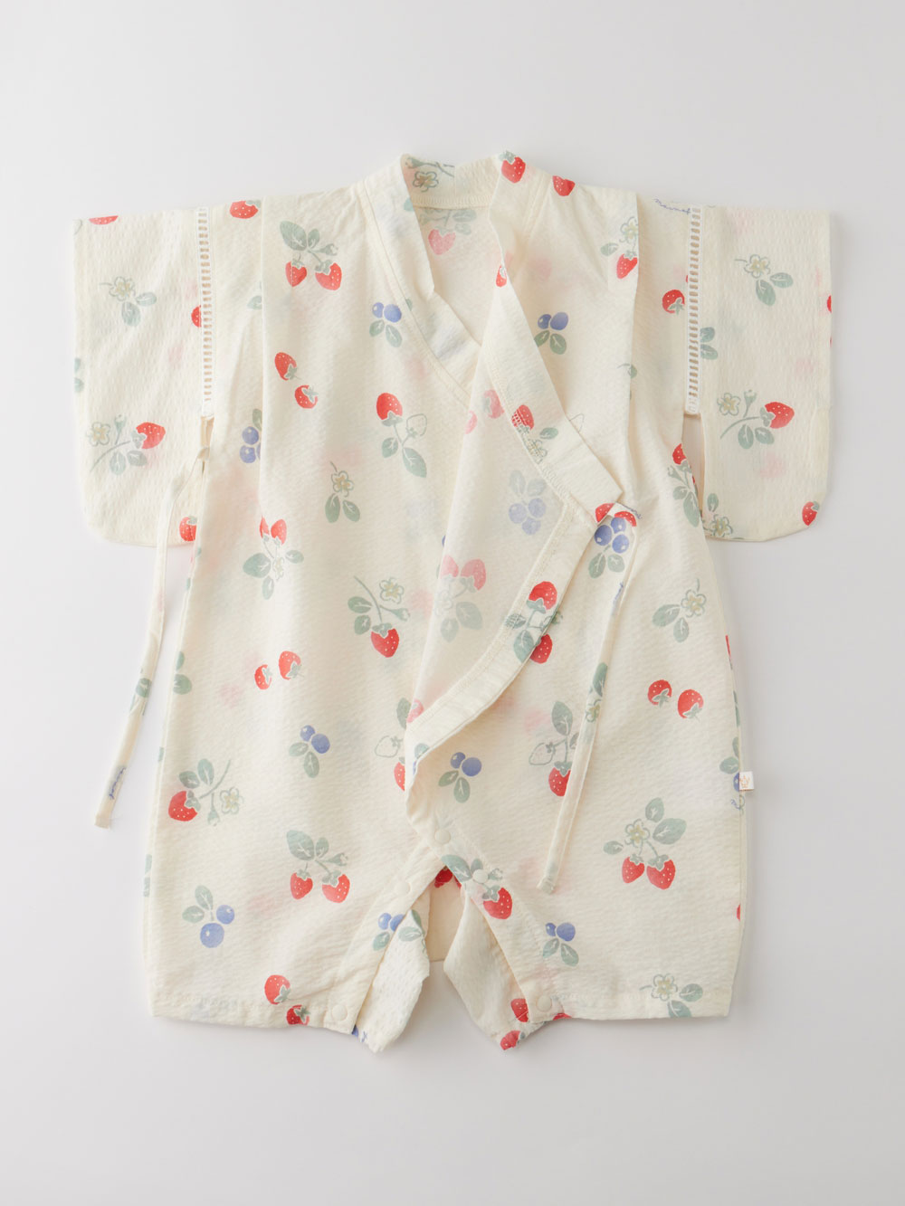 甚平・浴衣|【mocmof】帯付き浴衣袖ロンパース