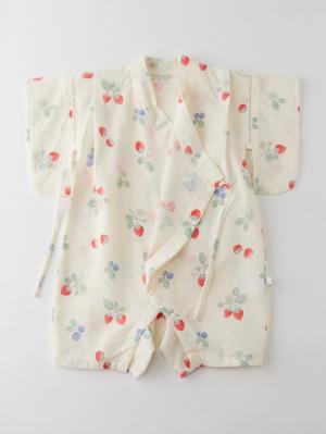 甚平・浴衣|【mocmof】帯付き浴衣袖ロンパース