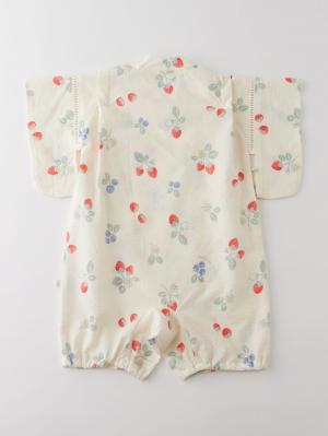 甚平・浴衣|【mocmof】帯付き浴衣袖ロンパース